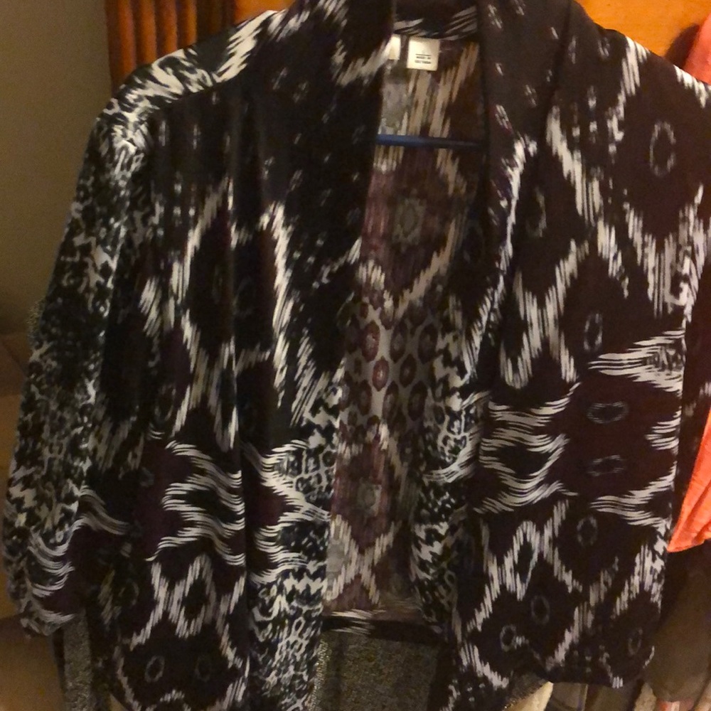 Black and purple design jacket